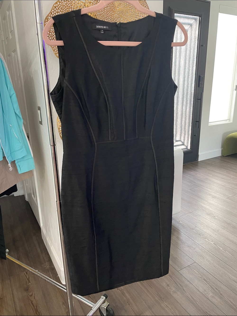 Lafayette 148 New York Black Sleeveless Sheath Dress